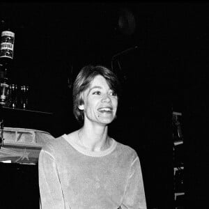 Françoise Hardy en studio en 1983.