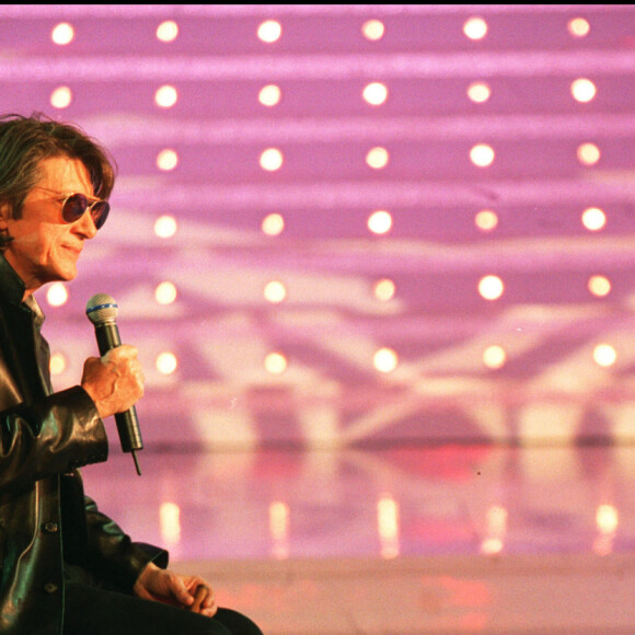 Jacques Dutronc et Françoise Hardy, invités à l'émision de Michel Drucker à Paris.