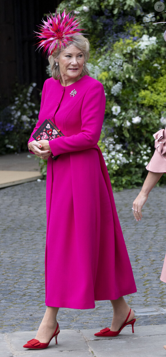 Natalia Grosvenor, duchesse de Westminster - Mariage du duc de Westminster, Hugh Grosvenor, et Olivia Henson en la cathédrale de Chester, Royaume Uni, le 7 juin 2024. © GoffPhotos/Bestimage