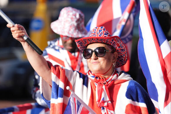 Les fans de la famile royale pour "Trooping the colour", le 15 juin 2024.