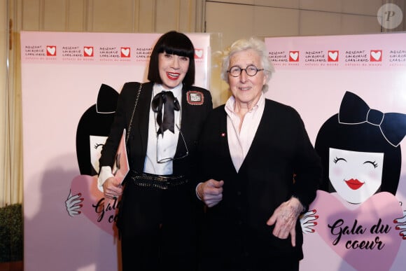 Chantal Thomass et le Professeur Francine Leca - Gala du Coeur donné au profit de l'association Mécénat Chirurgie Cardiaque, avec un récital du pianiste Miroslav Kultyshev à la Salle Gaveau à Paris le 30 janvier 2017. © Philippe Doignon/Bestimage