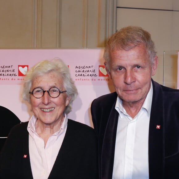 Rétro - Décès de Francine Leca à l'âge de 86 ans - Le Professeur Francine Leca et Patrick Poivre d'Arvor (PPDA) au gala du coeur au profit de l'association Mécénat Chirurgie Cardiaque, avec un récital du pianiste Miroslav Kultyshev à la Salle Gaveau à Paris le 30 janvier 2017. © Philippe Doignon/Bestimage