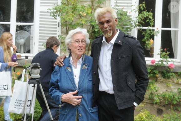 Rétro - Décès de Francine Leca à l'âge de 86 ans - Le professeur Francine Leca et Satya Oblette au trophée du Coeur au golf de Saint-Nom-La-Bretèche au profit des enfants défavorisés atteints de malformations cardiaques, organisé par l'association Mécénat Chirurgie Cardiaque. Le 29 avril 2014