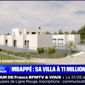 Car oui, c'est un joueur du Real. Il a donc dû s'acheter une nouvelle maison en Espagne.
La nouvelle maison de Kylian Mbappé à Madrid. BFMTV.