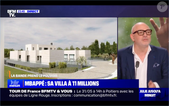 Car oui, c'est un joueur du Real. Il a donc dû s'acheter une nouvelle maison en Espagne.
La nouvelle maison de Kylian Mbappé à Madrid. BFMTV.