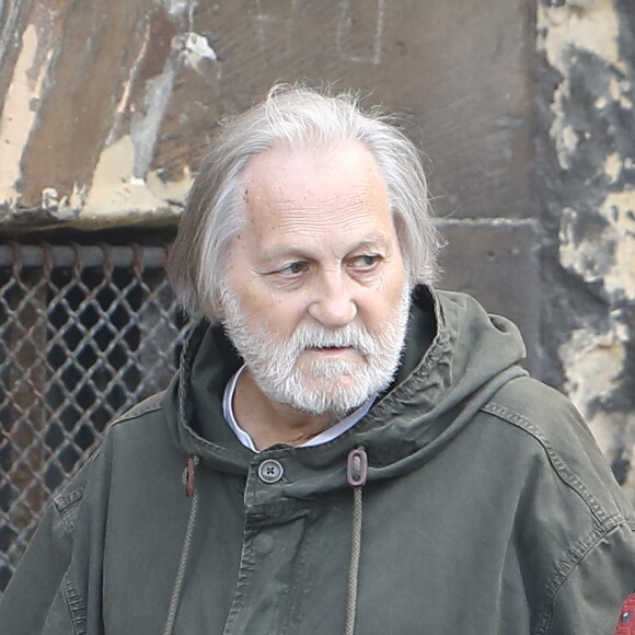 Jean-Jacques Debout - Obsèques de Mireille Darc en l'église Saint-Sulpice à Paris. Le 1er septembre 2017 