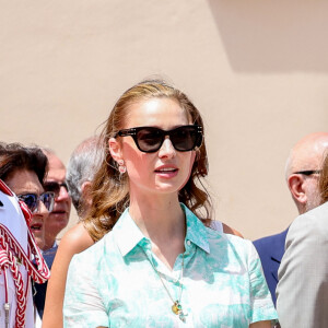 Beatrice Borromeo, Pierre Casiraghi, la princesse Caroline de Hanovre lors du relais de la Flamme Olympique des Jeux olympiques d'été de Paris 2024 à Monaco, le 18 juin 2024. Paris se prépare à accueillir les XXXIIIèmes Jeux Olympiques d'été, du 26 juillet au 11 août 2024. © Claudia Albuquerque/Bestimage