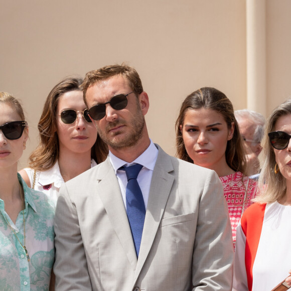 Beatrice Borromeo, Pierre Casiraghi, la princesse Caroline de Hanovre lors du relais de la Flamme Olympique des Jeux olympiques d'été de Paris 2024 à Monaco, le 18 juin 2024. Paris se prépare à accueillir les XXXIIIèmes Jeux Olympiques d'été, du 26 juillet au 11 août 2024. © Bruno Bebert/Bestimage