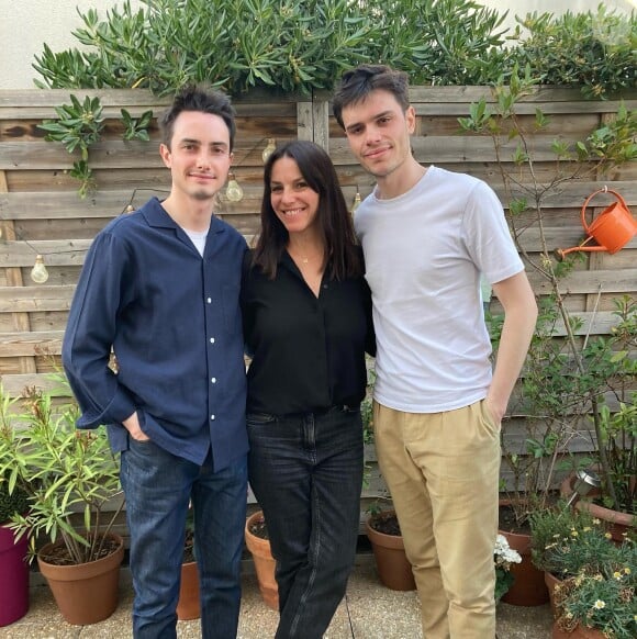 Sophie Le Saint et ses fils Alexandre et Mathieu sur Instagram.