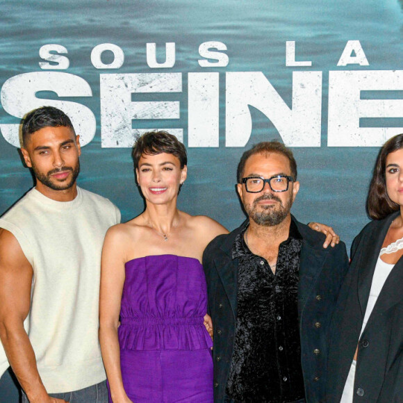 Narisa Morimoto, Anne Marivin, Nassim Lyes, Bérénice Bejo, Xavier Gens et Léa Leviant et des invités assistent à l'avant-première de "Sous La Seine" au Grand Palais Immersif le 4 juin 2024 à Paris. Shootpix/ABACAPRESS.COM