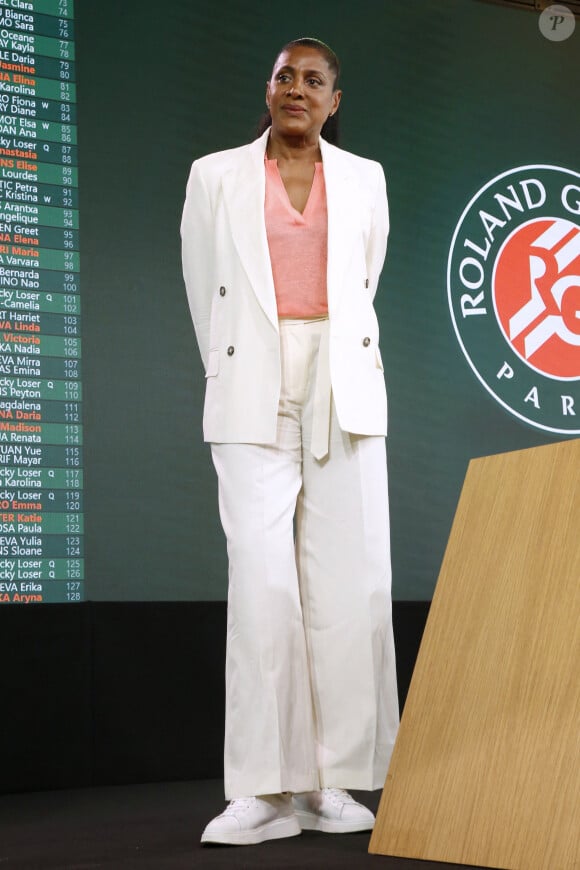 Marie-José Pérec - Tirage au sort des Internationaux de France de Tennis de Roland Garros 2024 à Paris le 23 mai 2024. © Bertrand Rindoff / Bestimage 