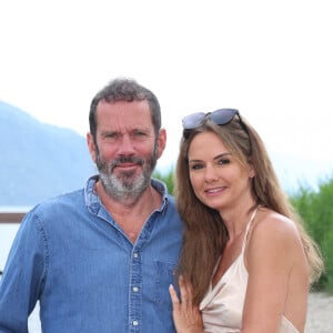 Exclusif - Christian Vadim et sa femme Nadège Méziat lors de la 3ème édition du Festival du Cinéma Français et de la Gastronomie d'Aix-les-Bains, France, le 6 Juin 2024. © Denis Guignebourg/BestImage 