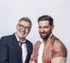 Il retrouve au casting son compagnon Hugo Manos.
Laurent Ruquier et son compagnon Hugo Skliris (Manos) - Studio - Enregistrement de l'émission "La chanson secrète", présentée par N.Aliagas et diffusée le 29 décembre sur TF1 © Guillaume Gaffiot-Cyril Moreau / Bestimage