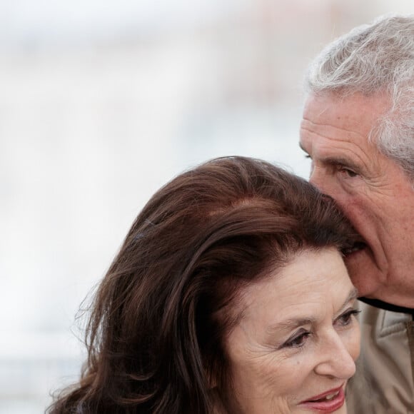 Claude Lelouch, Anouk Aimée au photocall du film Les plus belles années d'une vie lors du 72ème Festival International du film de Cannes. Le 19 mai 2019 © Jacovides-Moreau / Bestimage 