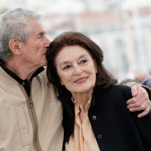 Claude Lelouch, Anouk Aimée au photocall du film Les plus belles années d'une vie lors du 72ème Festival International du film de Cannes. Le 19 mai 2019 © Jacovides-Moreau / Bestimage 