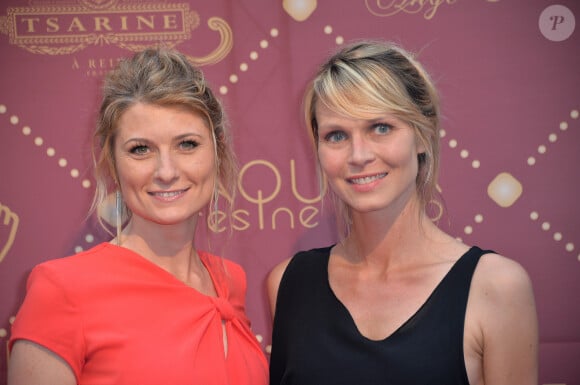 Sandrine Arcizet et Elodie Ageron - Cérémonie des "Gold prix de la TNT 2016" au Théâtre Bobino à Paris le 6 juin 2016. © Perusseau/Veeren/Bestimage