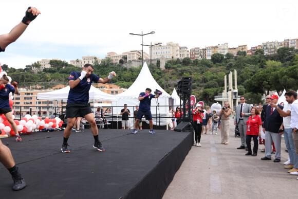 Exclusif -  Le prince Albert II de Monaco au port Hercule pour les festivités dans le cadre du centenaire de l'AS Monaco Omnisports le 22 juin 2024. © Claudia Albuquerque / Bestimage