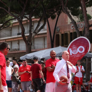 Exclusif -  Le prince Albert II de Monaco au port Hercule pour les festivités dans le cadre du centenaire de l'AS Monaco Omnisports le 22 juin 2024. © Claudia Albuquerque / Bestimage 