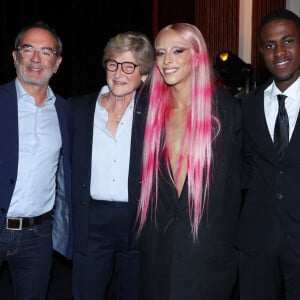 Bruno Solo, Martine Brousse, Bilal Hassani et Mourad Tsimpou célèbrent le 40ème anniversaire de "La Voix de l'Enfant" à l'Automobile Club de France à Paris, 22 septembre 2022. Jérôme Domine/ABACAPRESS.COM