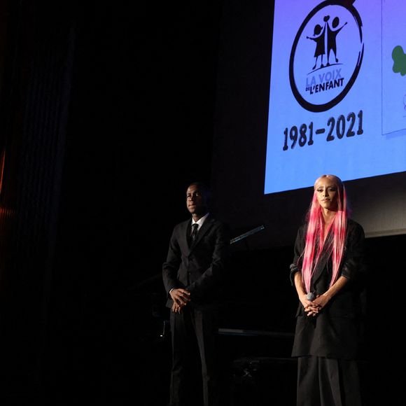 Mourad Tsimpou et Bilal Hassani célèbrent le 40e anniversaire de "La Voix de l'Enfant" à l'Automobile Club de France à Paris, le 22 septembre 2022. Jérôme Domine/ABACAPRESS.COM