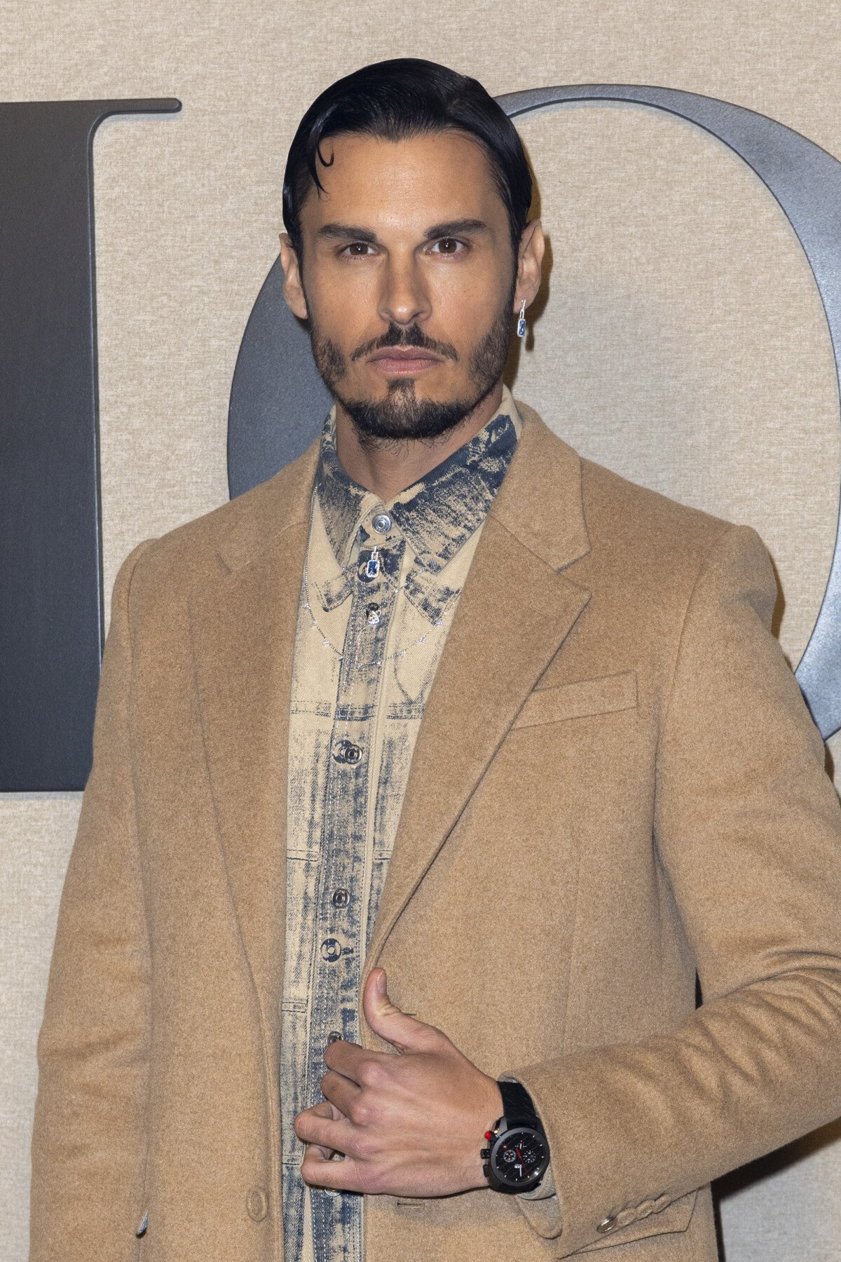 Photo : Baptiste Giabiconi au photocall du défilé Christian Dior mode