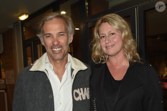 Paul Belmondo et sa femme Luana - Générale de la pièce "Le Banquet" au théâtre du Rond-Point à Paris le 11 octobre 2018. © Coadic Guirec/Bestimage