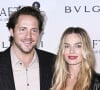 Dernièrement, plusieurs sources contactées par le magazine People ont déclaré que l'interprète de Harley Quinn attendrait son premier enfant.
Tom Ackerley et Margot Robbie lors du photocall de la soirée des nominés BAFTA 2024 au National Gallery de Londres, le 17 février 2024