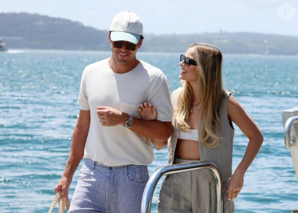 Margot Robbie et Tom Ackerley à Rose Bay, en Australie, le 10 novembre 2023