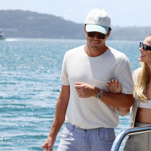 Margot Robbie et Tom Ackerley à Rose Bay, en Australie, le 10 novembre 2023