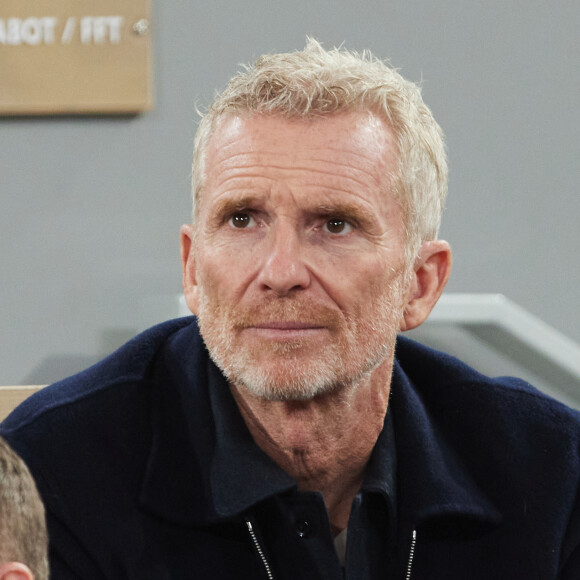 Denis Brogniart dans les tribunes des Internationaux de France de tennis de Roland Garros 2024 à Paris, France, le 31 mai 2024. © Jacovides-Moreau/bestimage
