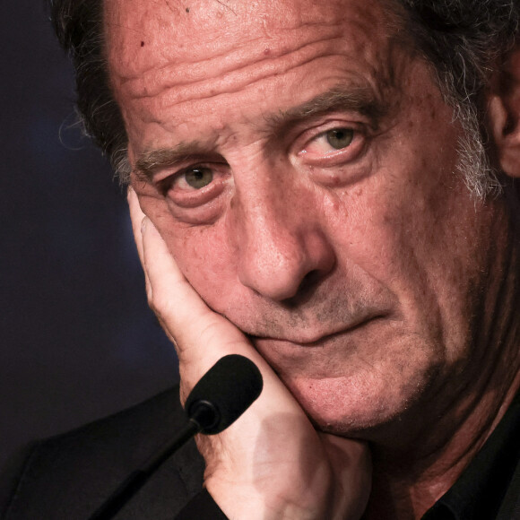 Vincent Lindon assiste à la conférence de presse du film Le Deuxième Acte avant le 77e Festival de Cannes au Palais des Festivals le 15 mai 2024 à Cannes, France. Photo par David Boyer/ABACAPRESS.COM