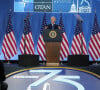 Joe Biden, jeudi 11 juillet, lors d'une longue conférence de presse organisée à la fin du sommet de l'Otan.