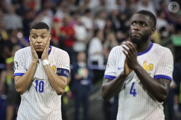 Kylian Mbappé Déception des joueurs du France apres defaite - Demi-finale de l'Euro 2024 entre l'Espagne et la France (2-1) à Munich en Allemagne le 9 juillet 2024.