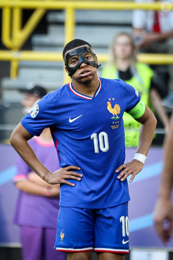 Kylian Mbappé - Match de l'Euro 2024 opposant la France à la Pologne (1-1) à Dortmund le 25 juin 2024.