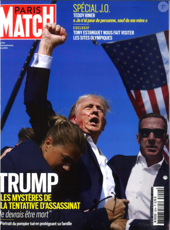 Une de paris Match du 18 juillet 2024.