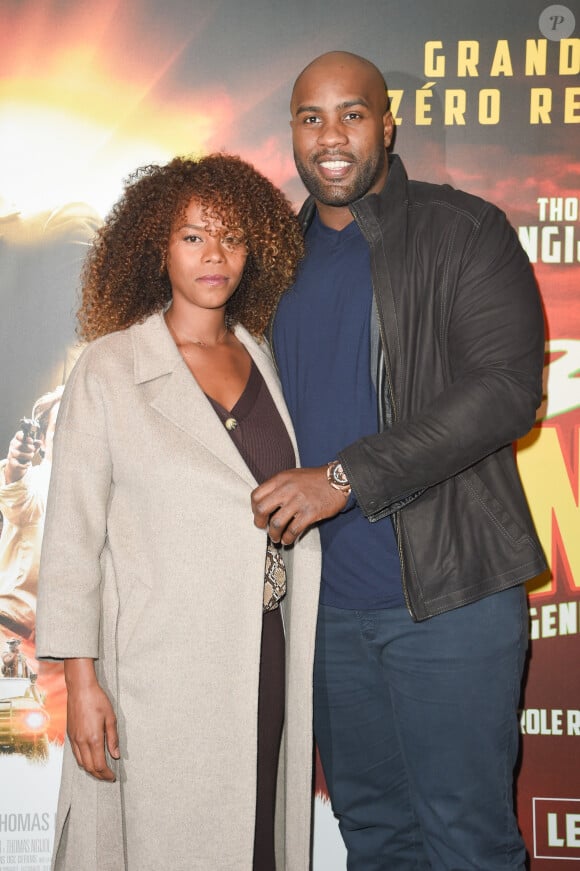 Luthna Plocus et son compagnon Teddy Riner - Avant-première du film "Black Snake" à l'UGC George V à Paris le 18 février 2019. © Coadic Guirec/Bestimage