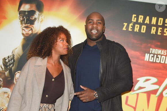 Luthna Plocus et son compagnon Teddy Riner - Avant-première du film "Black Snake" à l'UGC George V à Paris le 18 février 2019. © Coadic Guirec/Bestimage