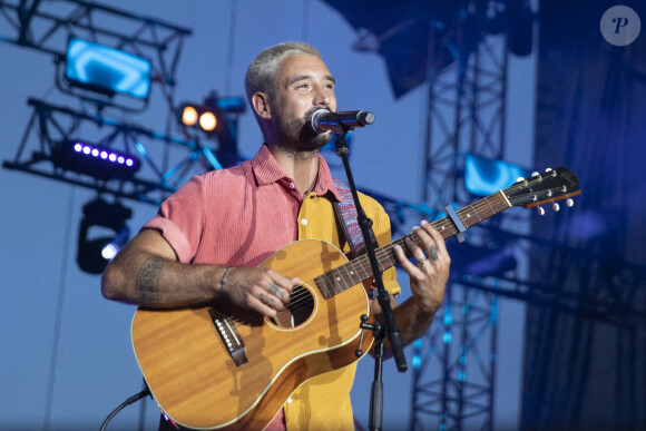 Jérémy Frerot lors du concert NRJ Music Tour à Toulouse. Le 14 juillet 2022 © Frédéric Maligne / Bestimage