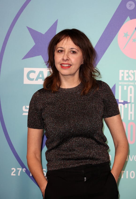 Valérie Bonneton au photocall des arrivées de la cérémonie de clôture du 27ème Festival International du Film de Comédie de l'Alpe d'Huez, France, le 20 janvier 2024. © Dominique Jacovides/Bestimage