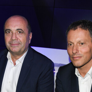 Hervé Beroud, Marc-Olivier Fogiel, PDG de BFM.TV - Conférence de presse de rentrée de BFM.TV à Paris le 5 septembre 2019. © Guirec Coadic / Bestimage