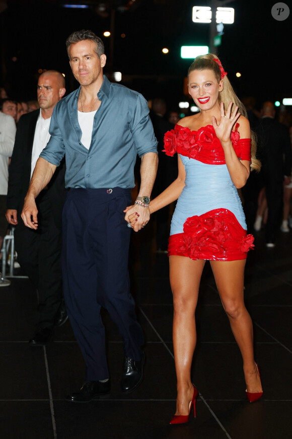 Blake Lively, Ryan Reynolds et Gigi Hadid sortent ensemble à l'after-party de "Deadpool & Wolverine" à New York.