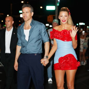 Blake Lively, Ryan Reynolds et Gigi Hadid sortent ensemble à l'after-party de "Deadpool & Wolverine" à New York.