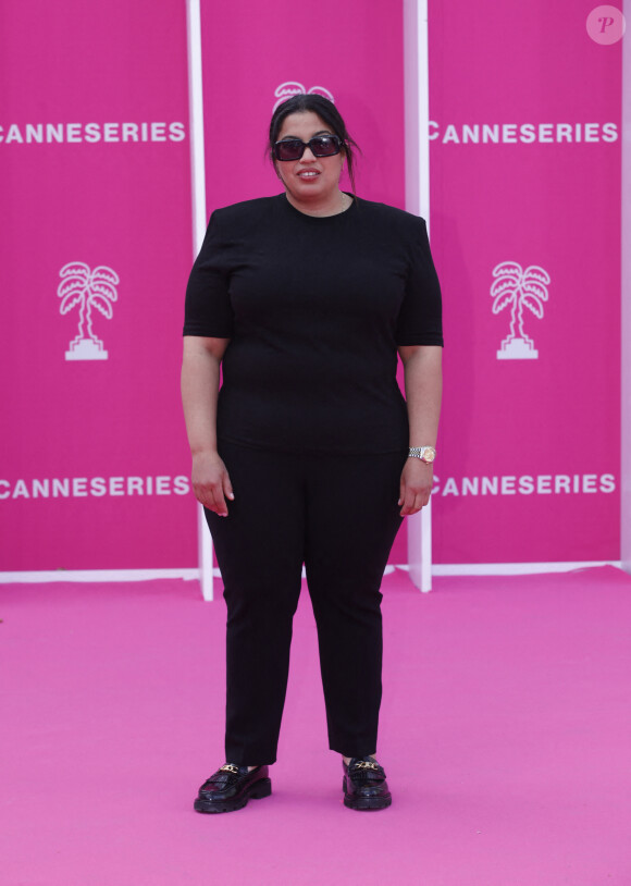 Melha Bedia - Soirée d'ouverture de CanneSeries Saison 6 au Palais des Festivals de Cannes le 14 Avril 2023. © Denis Guignebourg/Bestimage