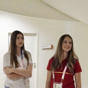 La princesse Leonor et la princesse Sofia d'Espagne assistent à différentes épreuves lors des Jeux Olympiques 2024 à Paris (JO 2024)