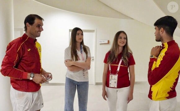 La princesse Leonor et la princesse Sofia d'Espagne assistent à différentes épreuves lors des Jeux Olympiques 2024 à Paris (JO 2024)