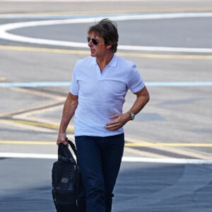 Tom Cruise de retour à Londres après avoir assisté à des épreuves de gymnastique aux Jeux Olympiques de paris (JO 2024) le 28 juillet 2024