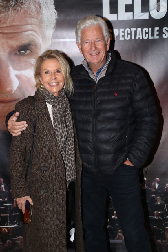 Exclusif - Pierre Dhostel (fils de P. Bellemare) et sa femme Carole - Personnalités au spectacle "Claude Lelouch - Le ciné Spectacle Symphonique", pour célébrer ses 60 ans de metteur en scène et ses 50 films, à la Salle Pleyel à Paris. Le 15 novembre 2023 © Bertrand Rindoff / Bestimage