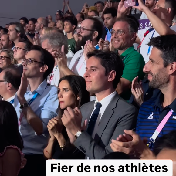 Pour mémoire, Gabriel Attal a vécu une petite romance avec la chanteuse lorsqu'ils étaient plus jeunes
Gabriel Attal dévoile une vidéo de lui aux côtés de son ex Joyce Jonathan lors des Jeux Olympiques de Paris.