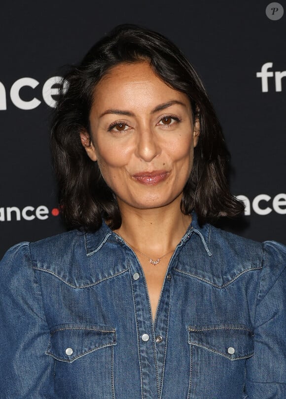 Leïla Kaddour-Boudadi au photocall pour la conférence de presse de rentrée de France TV à la Grande Halle de la Villette à Paris, France, le 11 juillet 2023. © Coadic Guirec/Bestimage