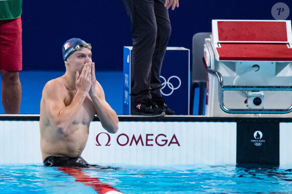 Léon Marchand (FRA) au 400 mètres nage libre le 28 juillet 2024 © Baptiste Autissier / Panoramic / Bestimage